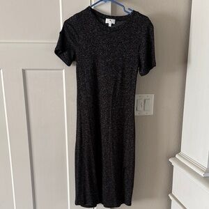 Form fitting below knee dress